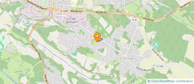 localisation de l'entreprise MADAME SOLANGE FABRET  PUYMOYEN