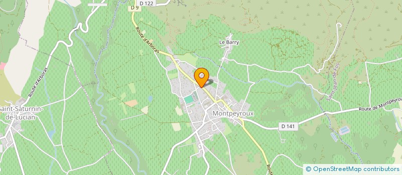 localisation de l'entreprise MADAME SOLANGE FARGIER à MONTPEYROUX