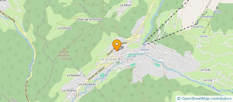 localisation de l'entreprise MADAME SOLANGE FAVRE BONVIN  LE GRAND-BORNAND