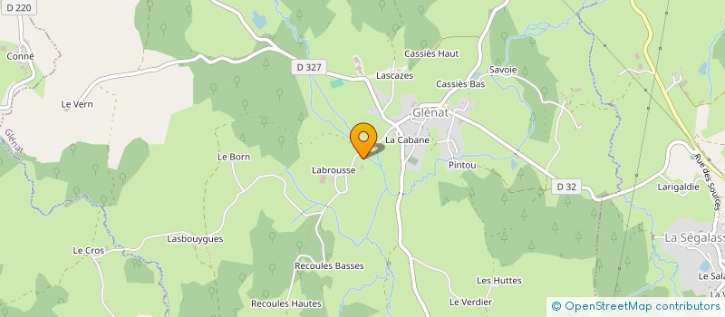 localisation de l'entreprise MADAME SOLANGE FELGINES à GLENAT
