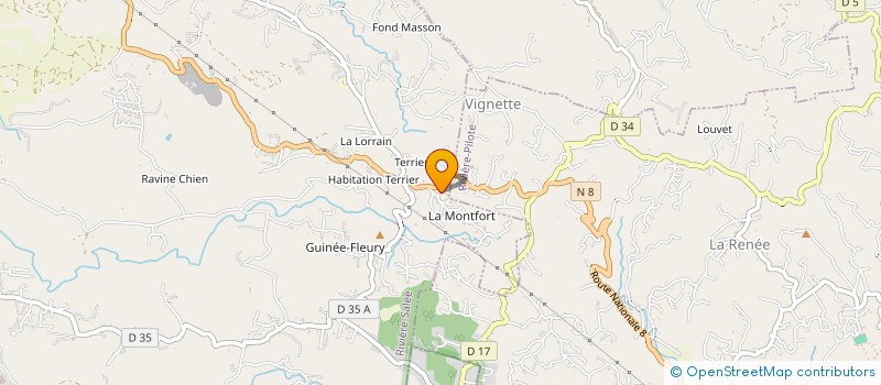 localisation de l'entreprise MADAME SOLANGE FONTAINE  RIVIERE-SALEE
