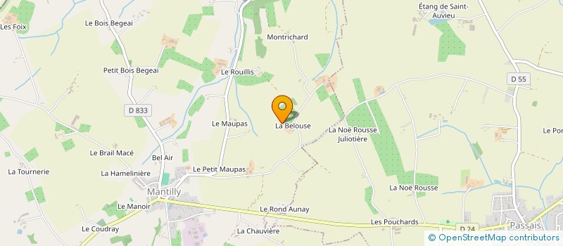 localisation de l'entreprise MADAME SOLANGE FOURNERIE à MANTILLY