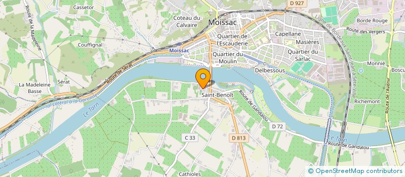 localisation de l'entreprise MADAME SOLANGE FRAYSSE à MOISSAC
