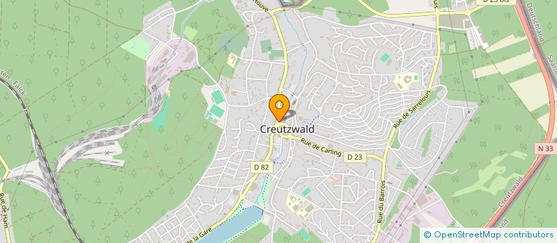 localisation de l'entreprise MADAME SOLANGE FRIES  CREUTZWALD