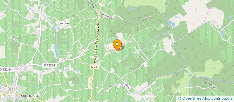 localisation de l'entreprise MADAME SOLANGE GARD  LUSSAC