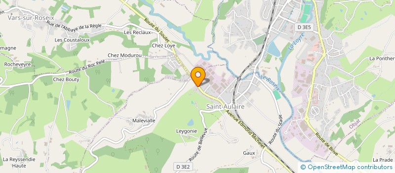 localisation de l'entreprise MADAME SOLANGE GERAUD  SAINT-AULAIRE