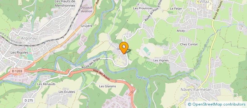 localisation de l'entreprise MADAME SOLANGE GERFAUX  VILLAZ