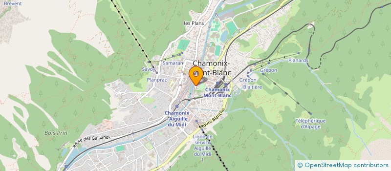 localisation de l'entreprise MADAME SOLANGE GONZALES à CHAMONIX-MONT-BLANC