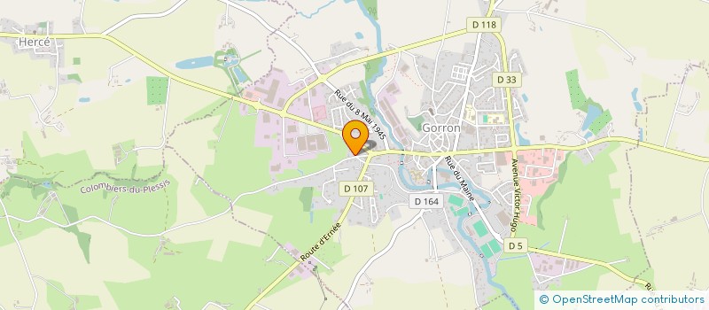 localisation de l'entreprise MADAME SOLANGE GUESNET  GORRON