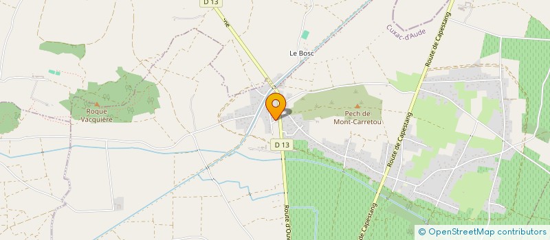 localisation de l'entreprise MADAME SOLANGE GUYONNET  CUXAC D'AUDE