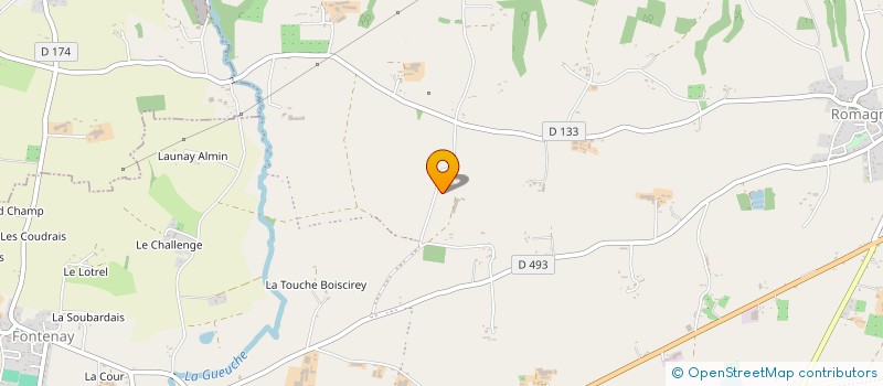 localisation de l'entreprise MADAME SOLANGE HARDY  ROMAGNY FONTENAY