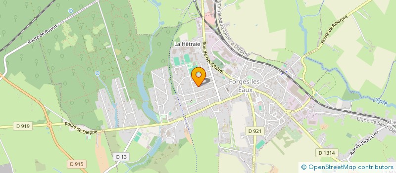 localisation de l'entreprise MADAME SOLANGE HEUGEBAERT  FORGES-LES-EAUX