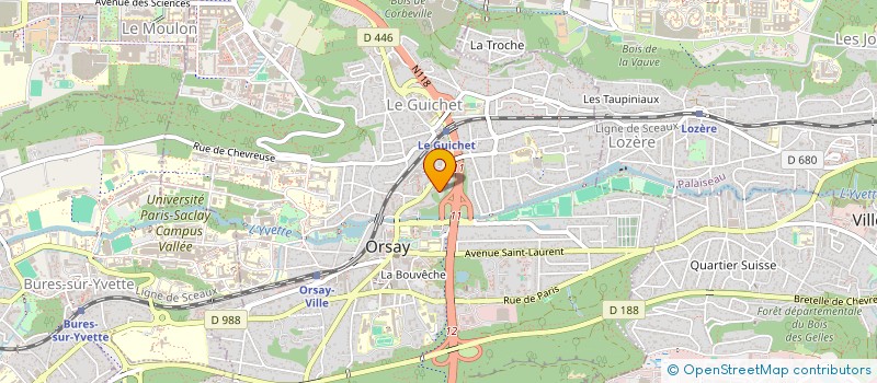 localisation de l'entreprise MADAME SOLANGE HUBERT  ORSAY