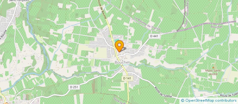 localisation de l'entreprise MADAME SOLANGE ISSOIRE  LA BAUME-DE-TRANSIT