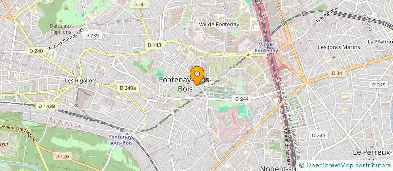 localisation de l'entreprise MADAME SOLANGE JACQUES-PEYRONNET  FONTENAY-SOUS-BOIS