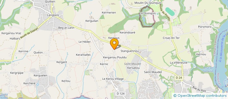 localisation de l'entreprise MADAME SOLANGE JEGOU  CLOHARS-CARNOET