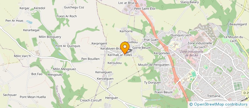 localisation de l'entreprise MADAME SOLANGE JESTIN à LANDERNEAU