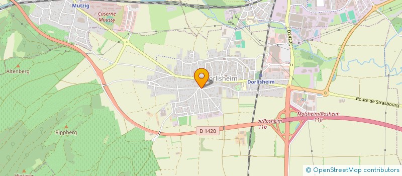 localisation de l'entreprise MADAME SOLANGE JOST  DORLISHEIM