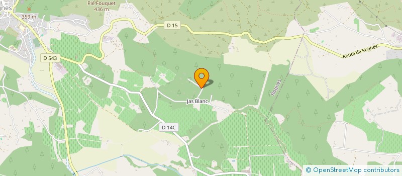 localisation de l'entreprise MADAME SOLANGE JOURDAN  ROGNES