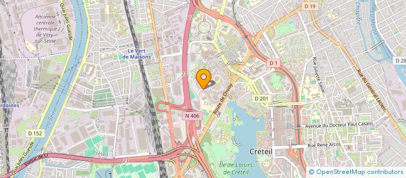 localisation de l'entreprise MADAME SOLANGE KOMBO  CRETEIL