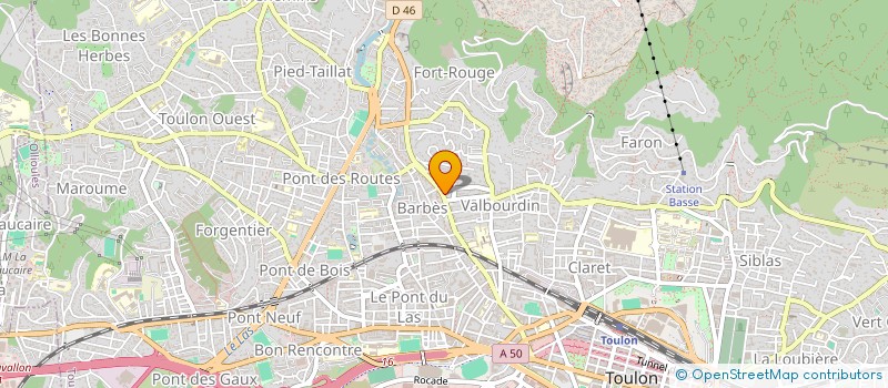 localisation de l'entreprise MADAME SOLANGE LACOUR  TOULON