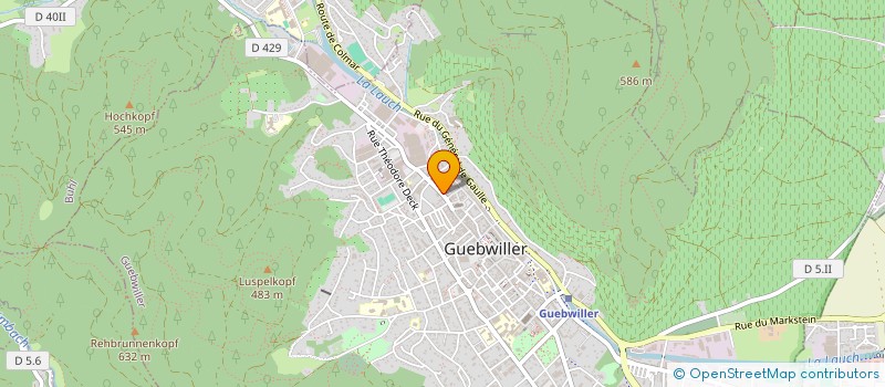 localisation de l'entreprise MADAME SOLANGE LAHACHE  GUEBWILLER