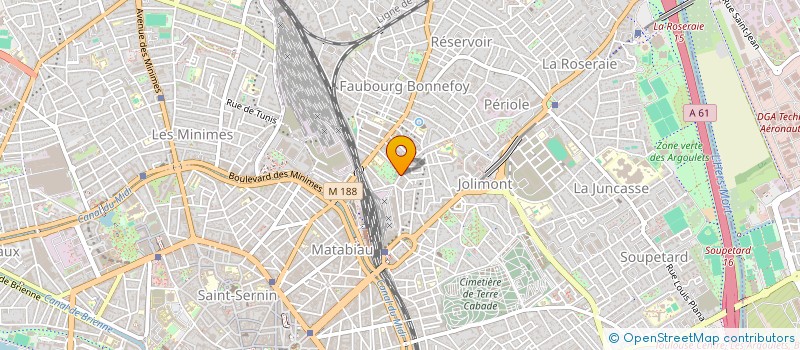 localisation de l'entreprise MADAME SOLANGE LAHOUDIE à TOULOUSE