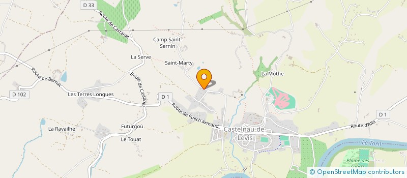 localisation de l'entreprise MADAME SOLANGE LARROQUE  CASTELNAU-DE-LEVIS