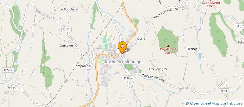 localisation de l'entreprise MADAME SOLANGE LASSALAS à ORCIVAL
