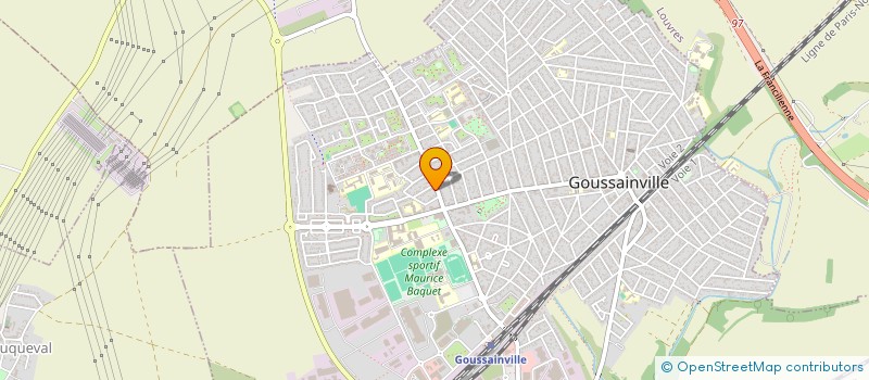 localisation de l'entreprise MADAME SOLANGE LASSY  GOUSSAINVILLE