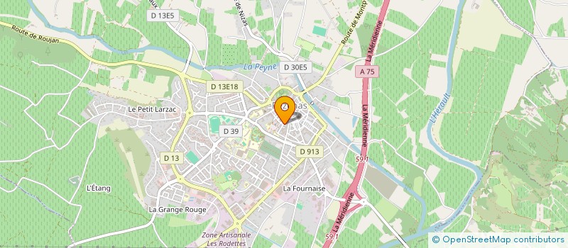 localisation de l'entreprise MADAME SOLANGE LAVENU à PEZENAS
