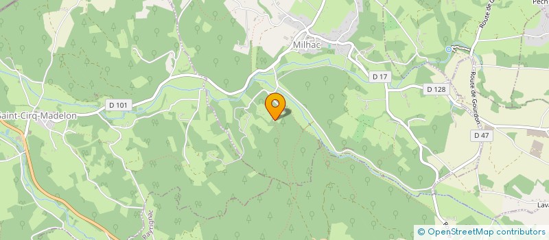 localisation de l'entreprise MADAME SOLANGE LAVERGNE  MILHAC