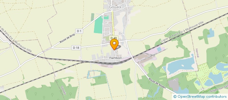 localisation de l'entreprise MADAME SOLANGE LE GROUMELLEC  GOUAIX