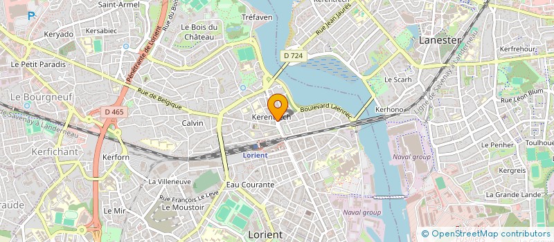 localisation de l'entreprise MADAME SOLANGE LE MARRE  LORIENT