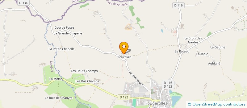 localisation de l'entreprise MADAME SOLANGE LEBANSAIS à FOUGEROLLES-DU-PLESSIS