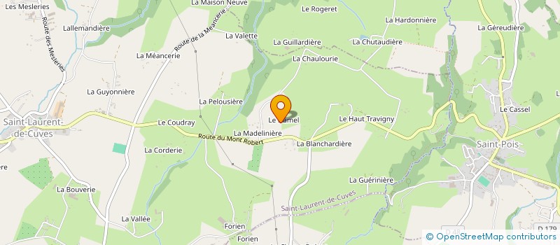 localisation de l'entreprise MADAME SOLANGE LEFRANT  COULOUVRAY-BOISBENATRE