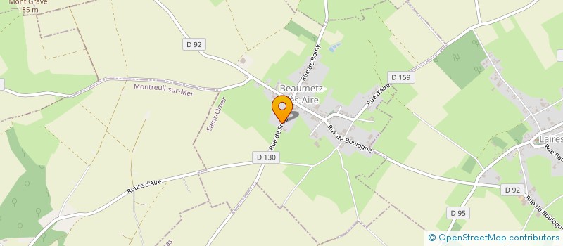 localisation de l'entreprise MADAME SOLANGE LEROY à BEAUMETZ-LES-AIRE