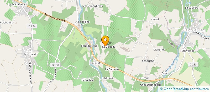 localisation de l'entreprise MADAME SOLANGE LEVRAUD  CHANIERS