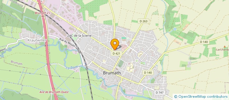 localisation de l'entreprise MADAME SOLANGE LOCATI à BRUMATH