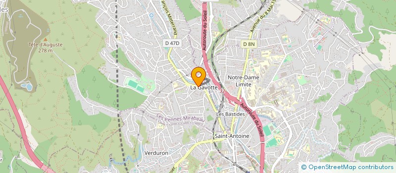 localisation de l'entreprise MADAME SOLANGE LUBIN à LES PENNES-MIRABEAU
