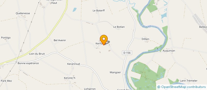 localisation de l'entreprise MADAME SOLANGE MADORE  CLEGUEREC