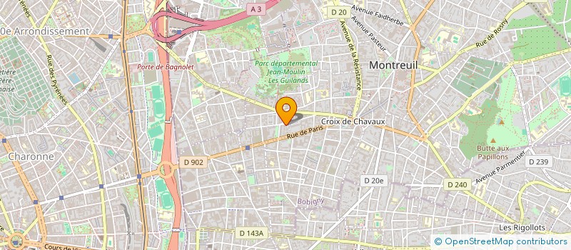 localisation de l'entreprise MADAME SOLANGE MAGGIOL à MONTREUIL