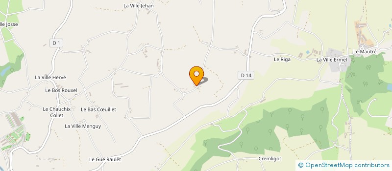 localisation de l'entreprise MADAME SOLANGE MAHE à LE MENE
