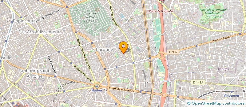 localisation de l'entreprise MADAME SOLANGE MAITRE à PARIS