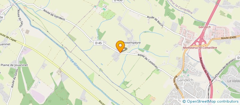 localisation de l'entreprise MADAME SOLANGE MARTEL  MONTASTRUC LA CONSEILLERE