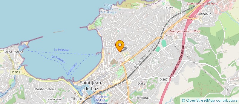 localisation de l'entreprise MADAME SOLANGE MARY à SAINT-JEAN-DE-LUZ