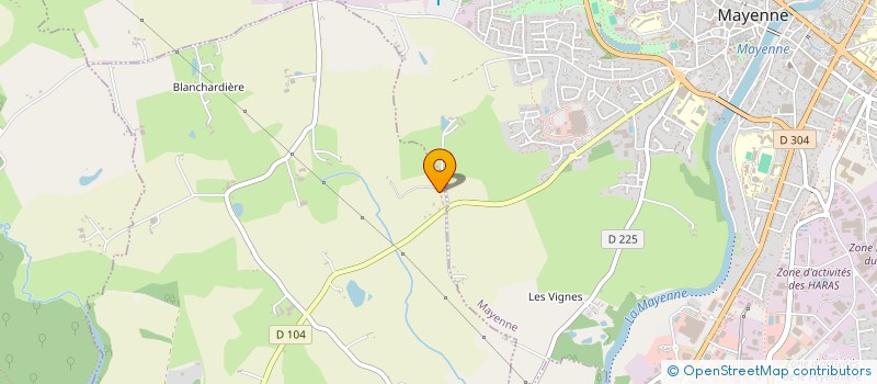 localisation de l'entreprise MADAME SOLANGE MENAGER  MAYENNE