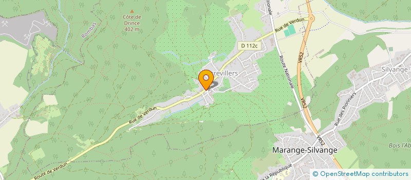 localisation de l'entreprise MADAME SOLANGE MICHAUX  PIERREVILLERS