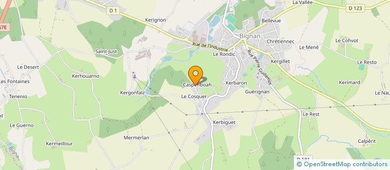 localisation de l'entreprise MADAME SOLANGE MOYSAN  BIGNAN