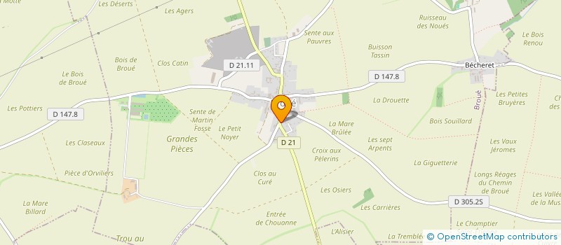 localisation de l'entreprise MADAME SOLANGE MURET à BROUE